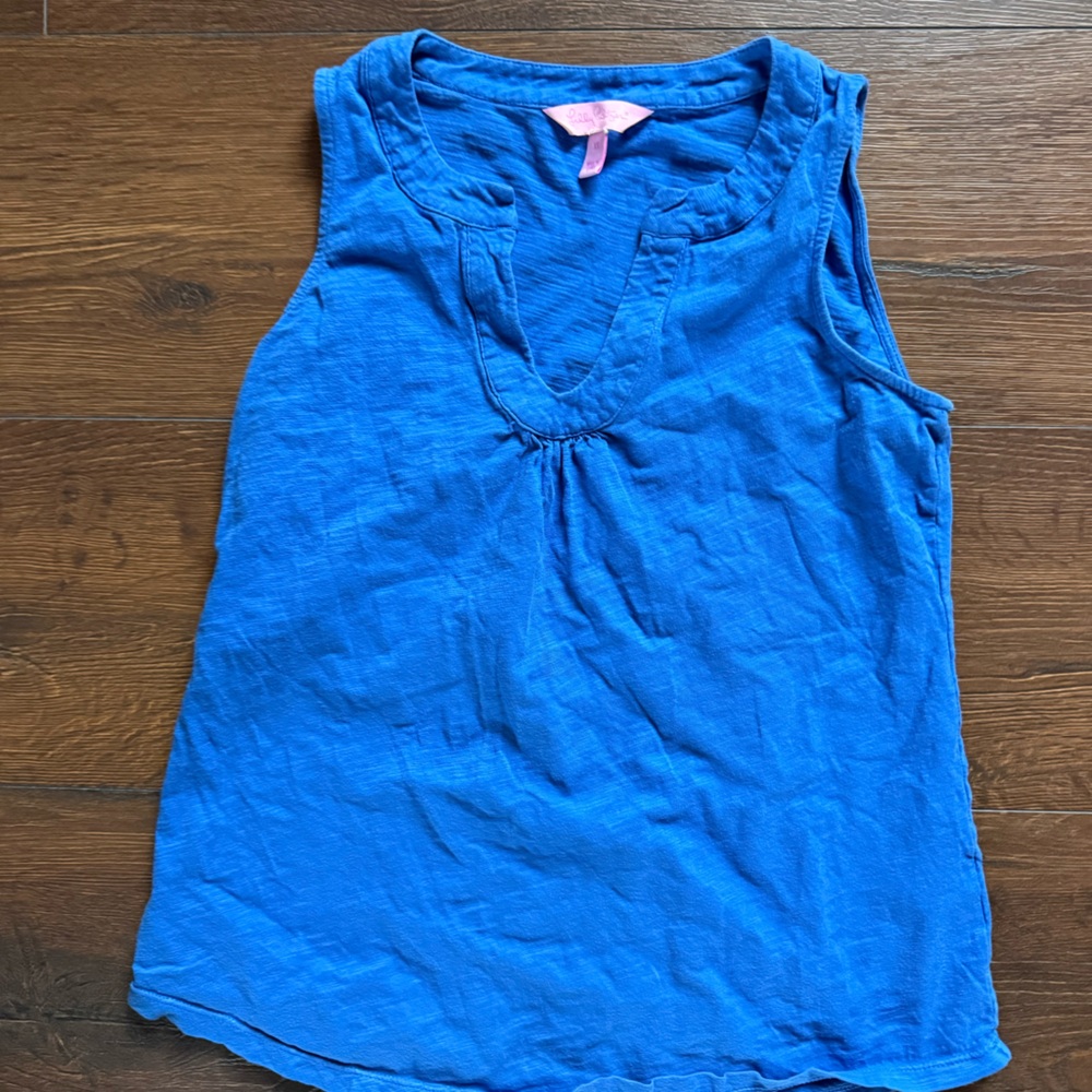 Lilly Pulitzer Blue Sleeveless Top